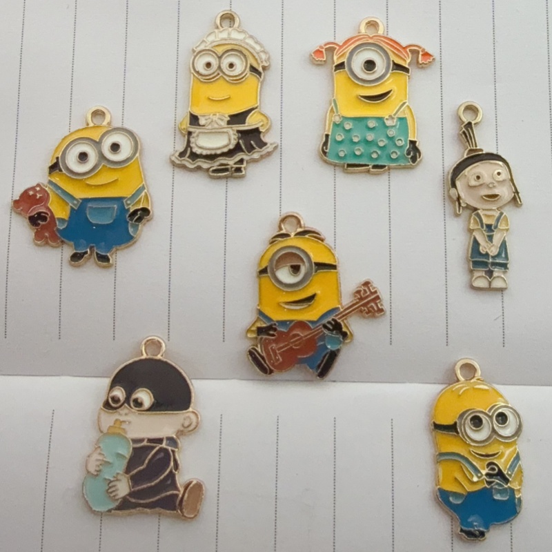 Earrings - 10 szt. zawieszek z stopu z