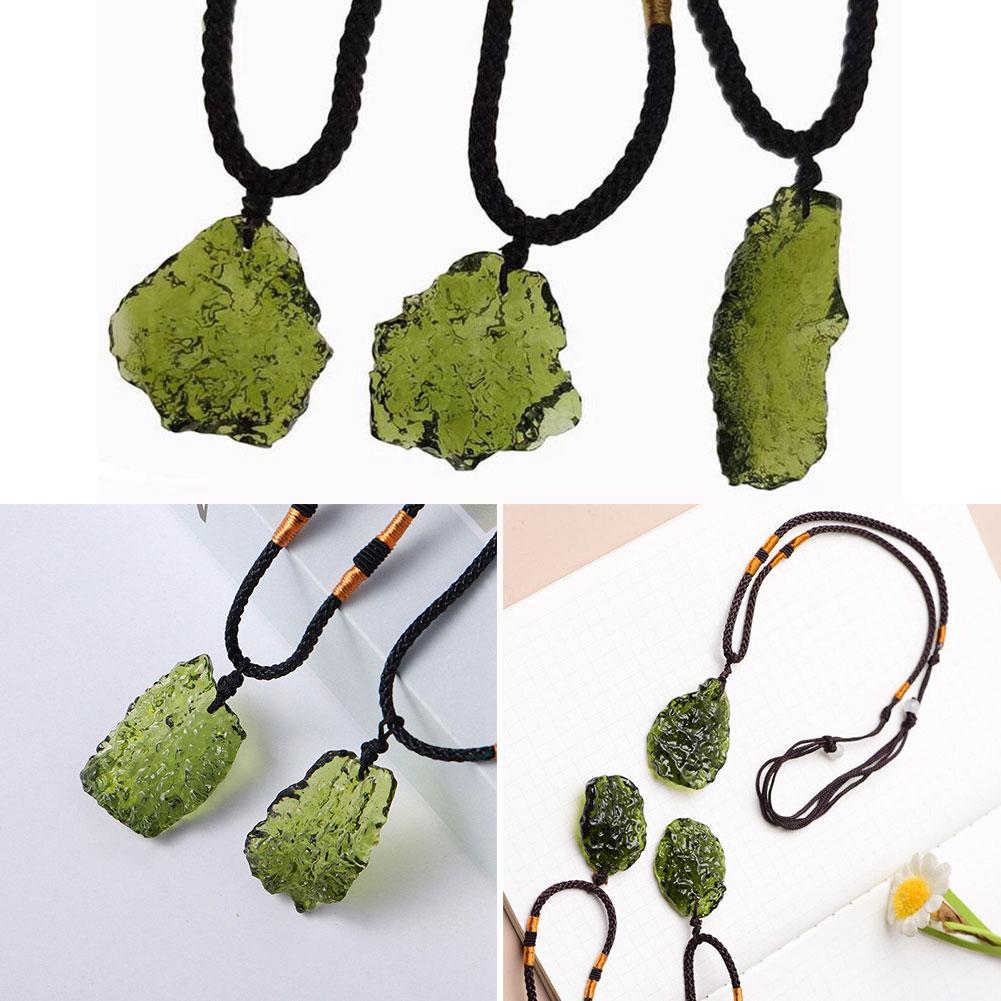 Crystal Pendant Necklace Natural Stone - Naturalny unikalny kryształowy naszyjnik kwarcowy szkło
