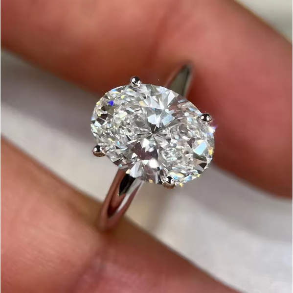 Moissanite Engagement Ring 1 Carat - Pierścionki zaręczynowe z moissanitem o szlifie