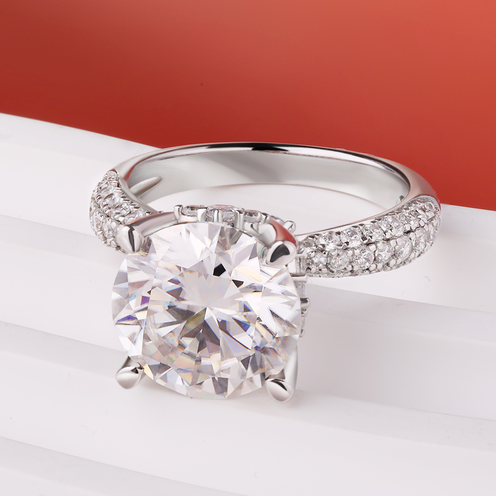 BXINY D Color 5CT Moissanite R – Moissanite Engagement Ring 1 Carat recenzja i cena