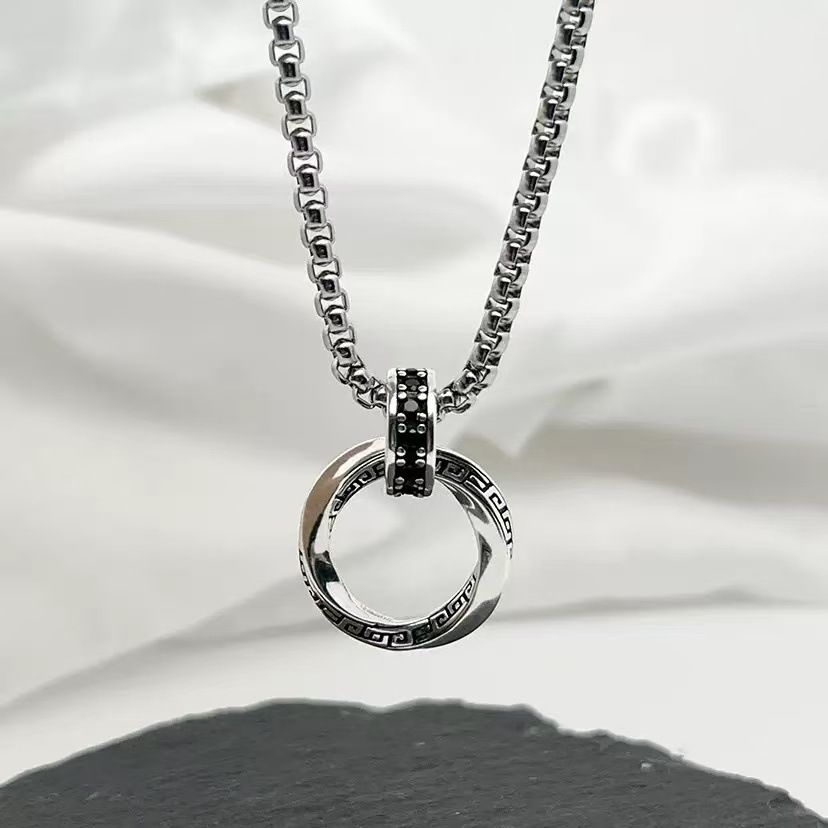 Srebrny naszyjnik próby 925, z – 925 Sterling Silver Chain Necklace Men recenzja i cena