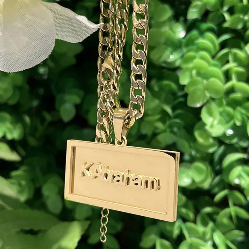 Nazwa własna Naszyjnik hip-hop – Custom Name Necklace Stainless Steel recenzja i cena