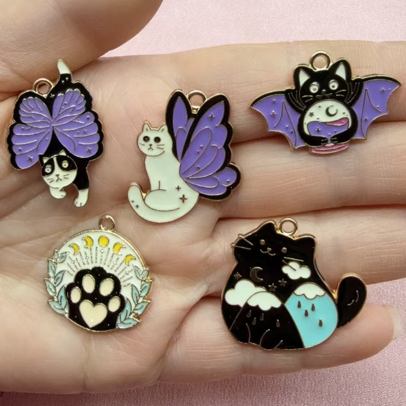10 szt. Motyl Kot Miłość Korea – Earrings recenzja i cena