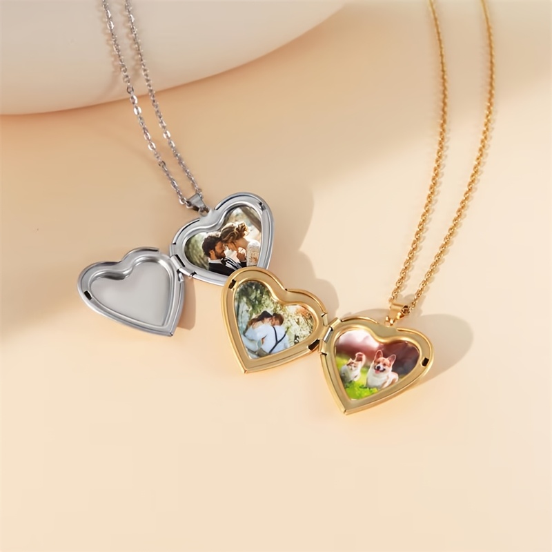 Personalizowany naszyjnik z me – Heart Locket Necklace Photo recenzja i cena