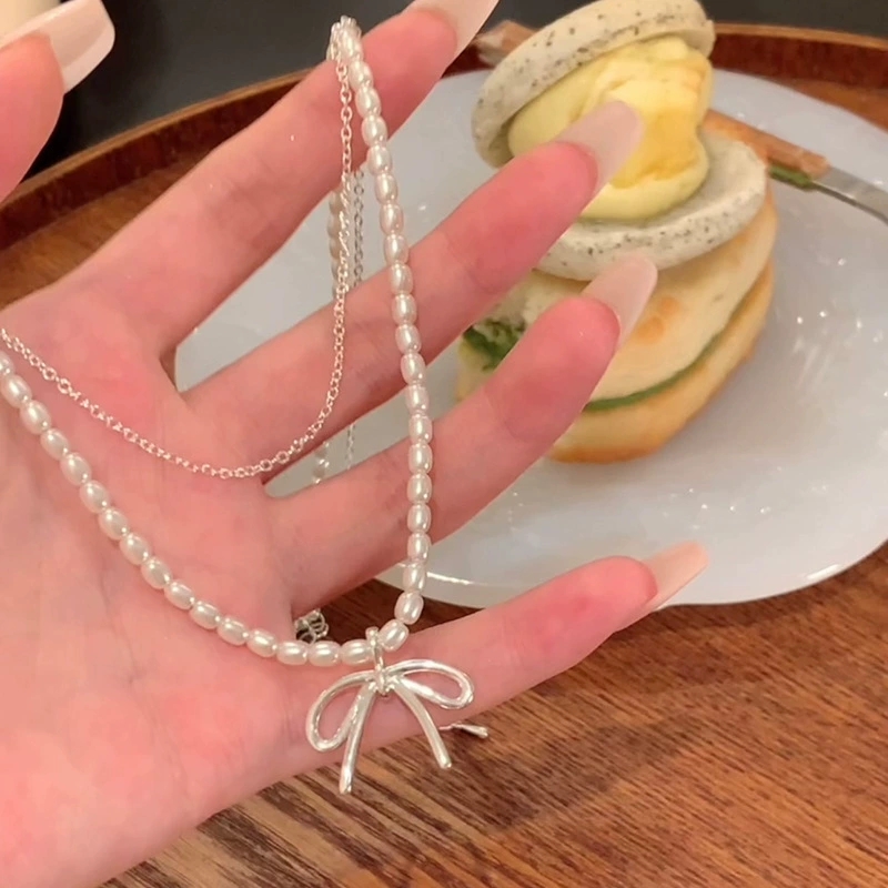 Modny naszyjnik choker z podwó – Pearl Choker Necklace Vintage recenzja i cena