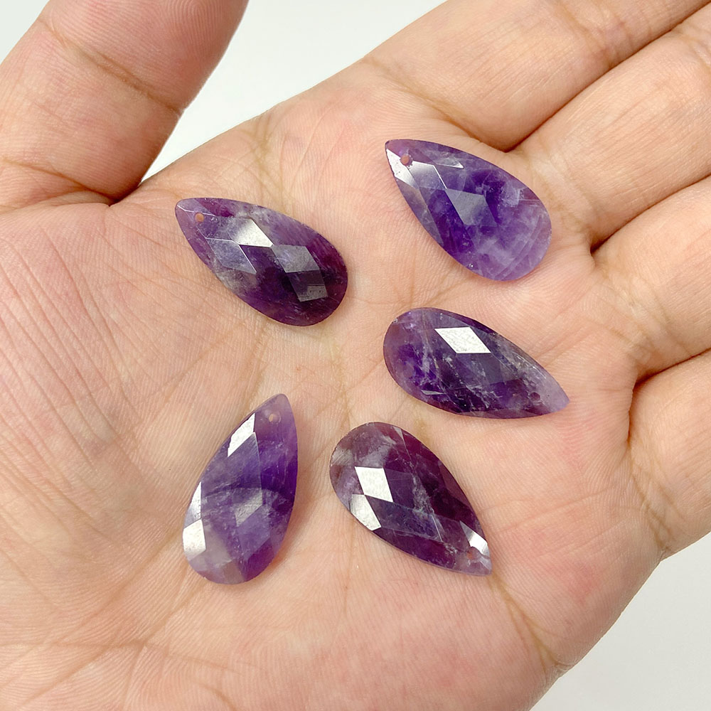 2 sztuk 13*25mm długi kształt  – Crystal Pendant Necklace Natural Stone recenzja i cena