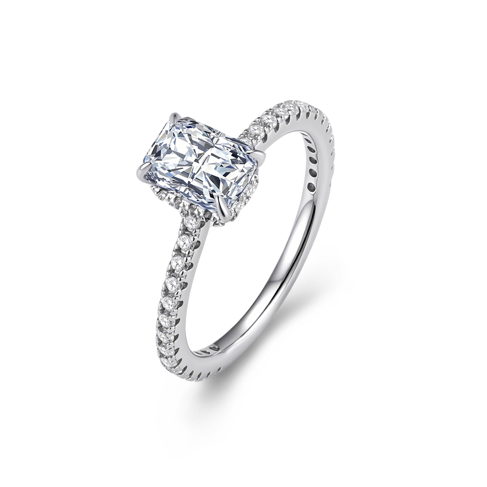 Pierścionek zaręczynowy/ślubny – Moissanite Engagement Ring 1 Carat recenzja i cena