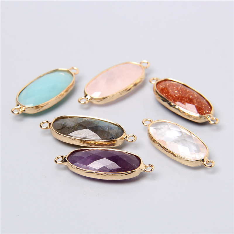 2 sztuk 10X26mm naturalna podw – Crystal Pendant Necklace Natural Stone recenzja i cena