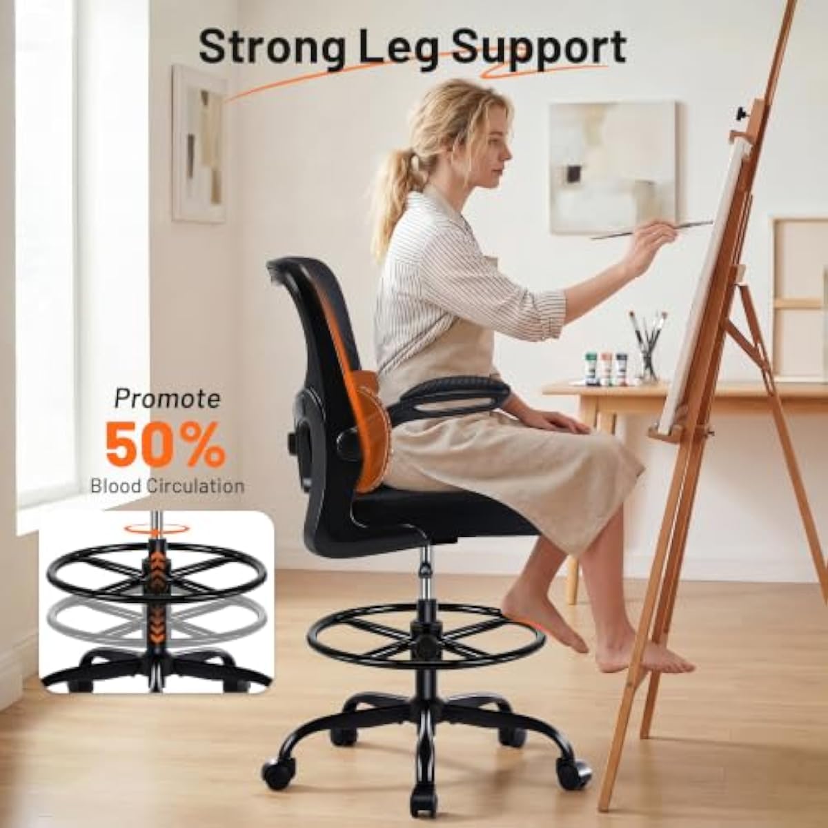 Ergonomiczne krzesło kreślarsk – Rings recenzja i cena