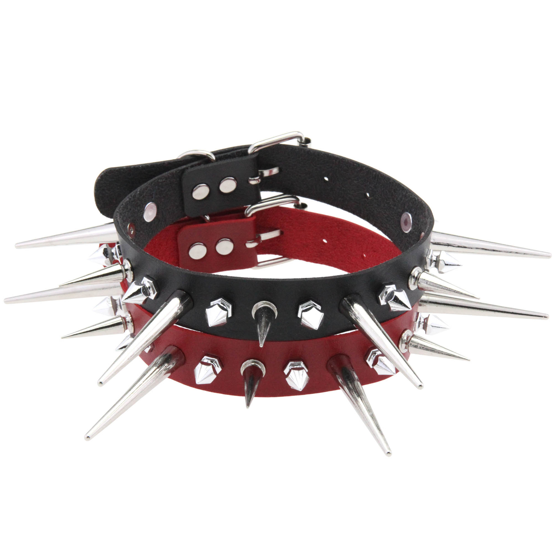 KMVEXO Punk długi kolczasty Ch – Goth Punk Spike Choker recenzja i cena