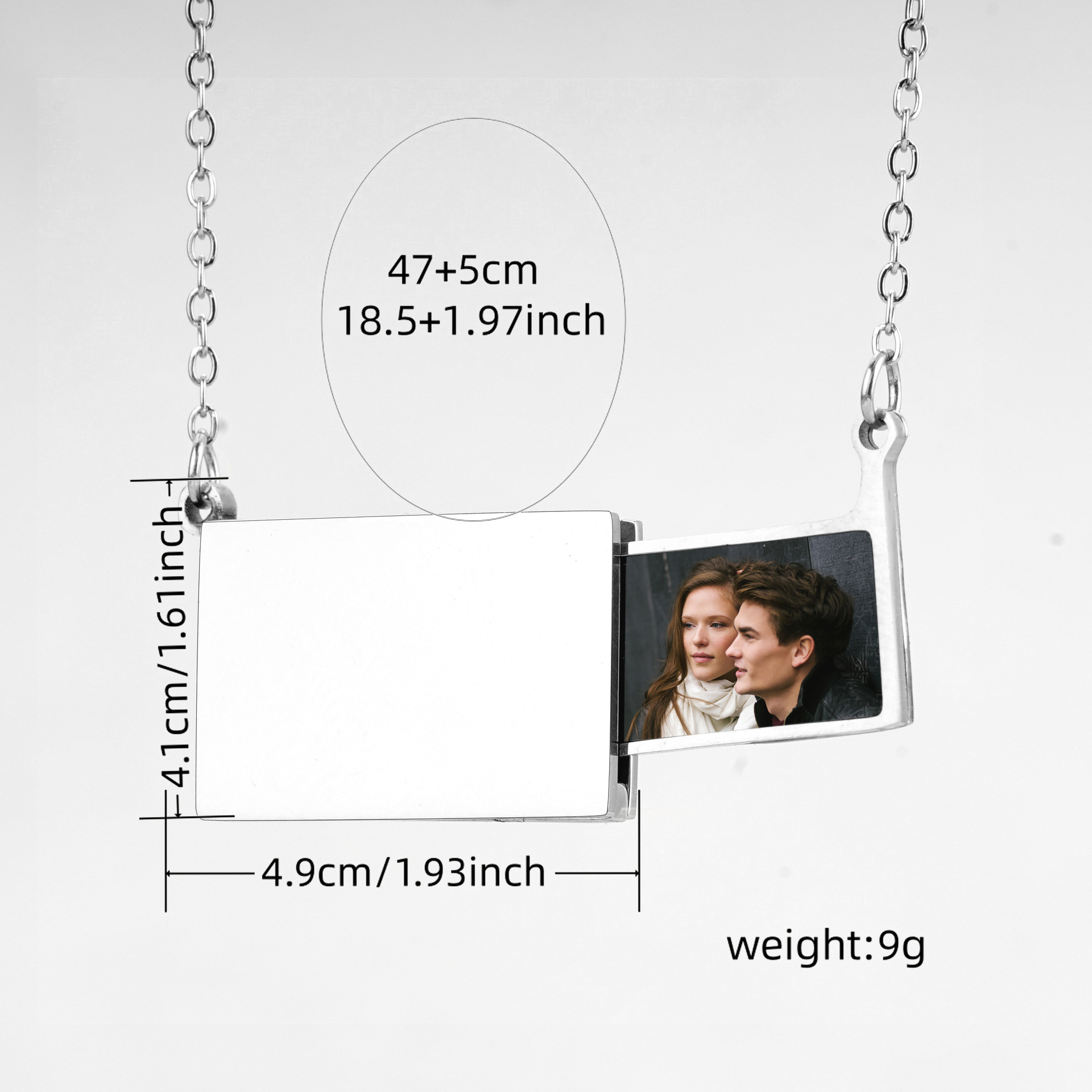 Spersonalizowany naszyjnik ze  – Heart Locket Necklace Photo recenzja i cena
