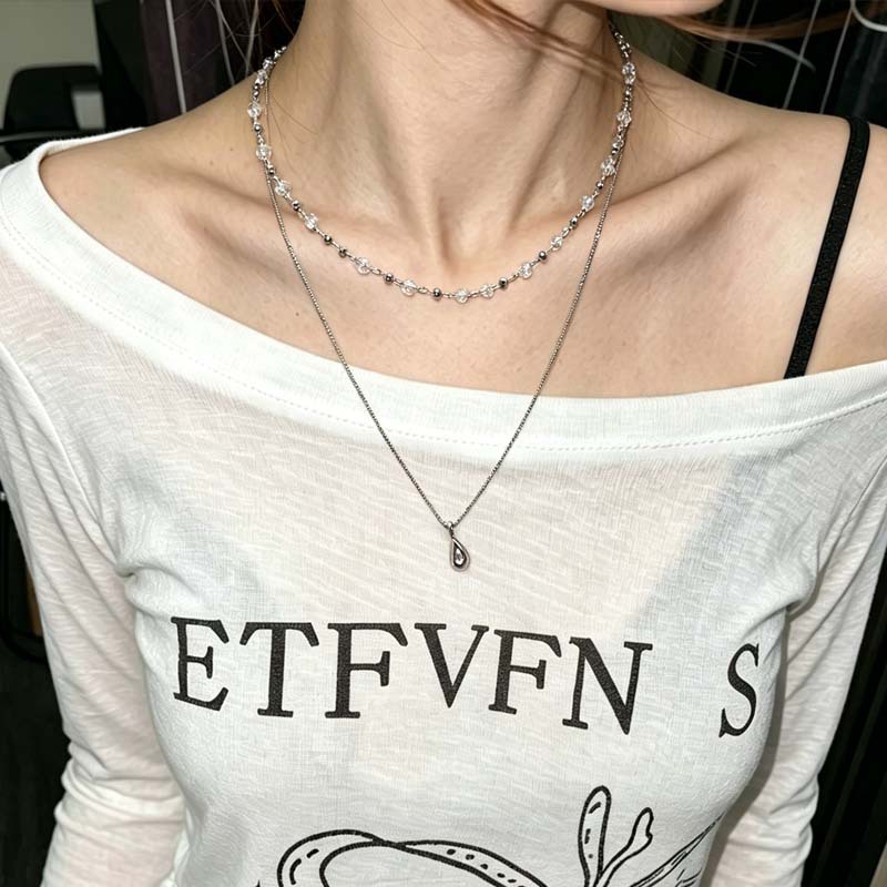 Nowy Modny Naszyjnik z Zawiesz – Layered Pendant Necklace Aesthetic recenzja i cena