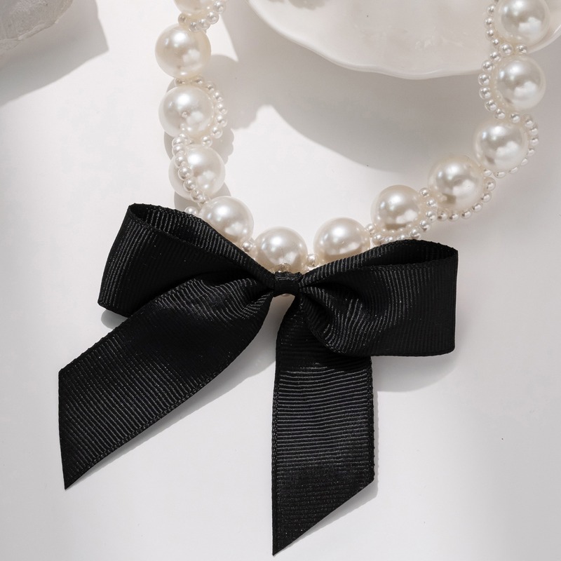 Naszyjnik choker z sztucznych  – Pearl Choker Necklace Vintage recenzja i cena