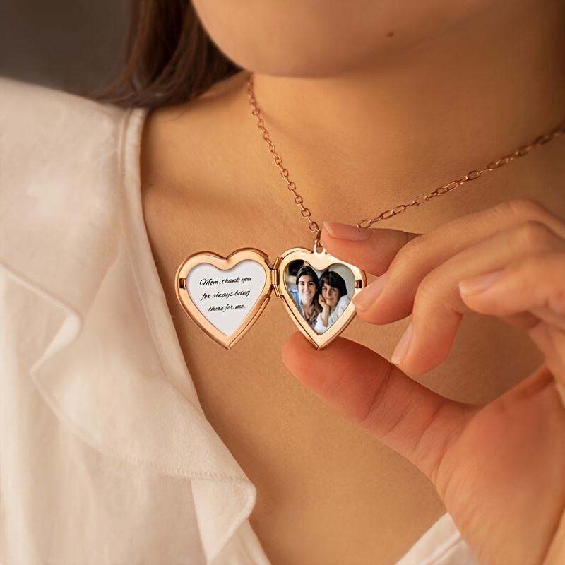 Naszyjnik z własnym zdjęciem 1 – Heart Locket Necklace Photo recenzja i cena